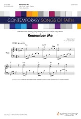 Remember Me SAB choral sheet music cover